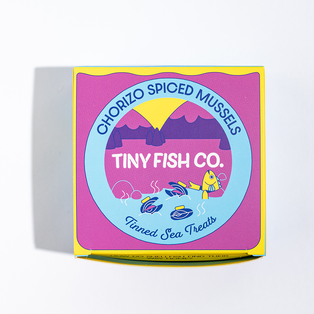 dry tiny fish in box Tiny Fish Co